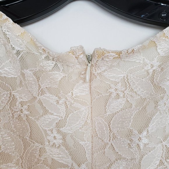 Forever 21 Cream Dress Lace cocktail NWT Size L - Picture 4 of 10